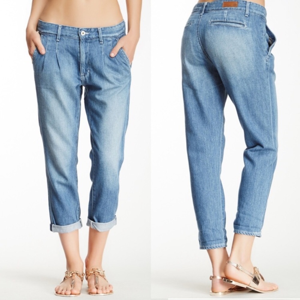 Adriano Goldschmied The Cloey Pleated Crop Jeans